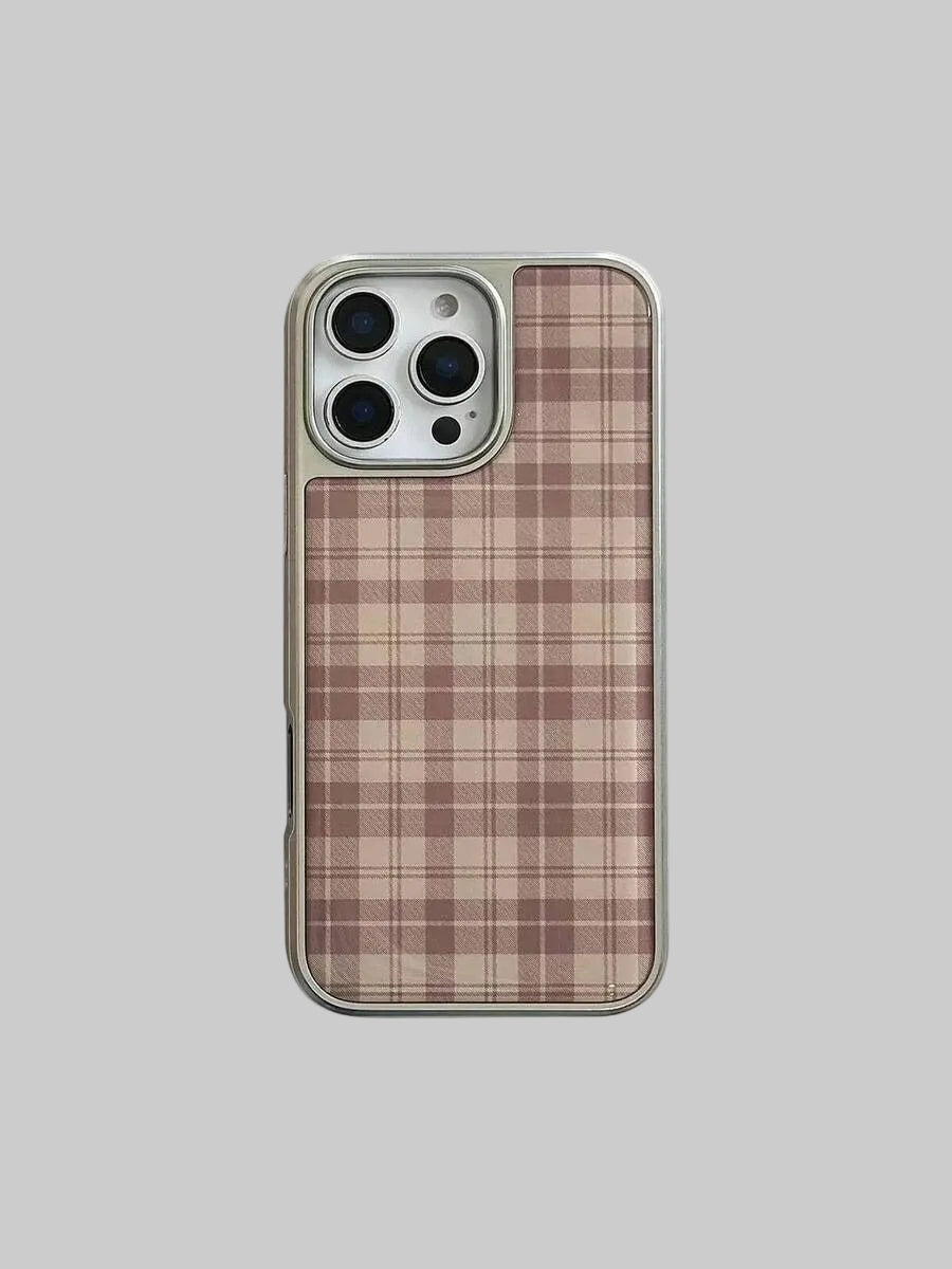 plaid resin phonecase