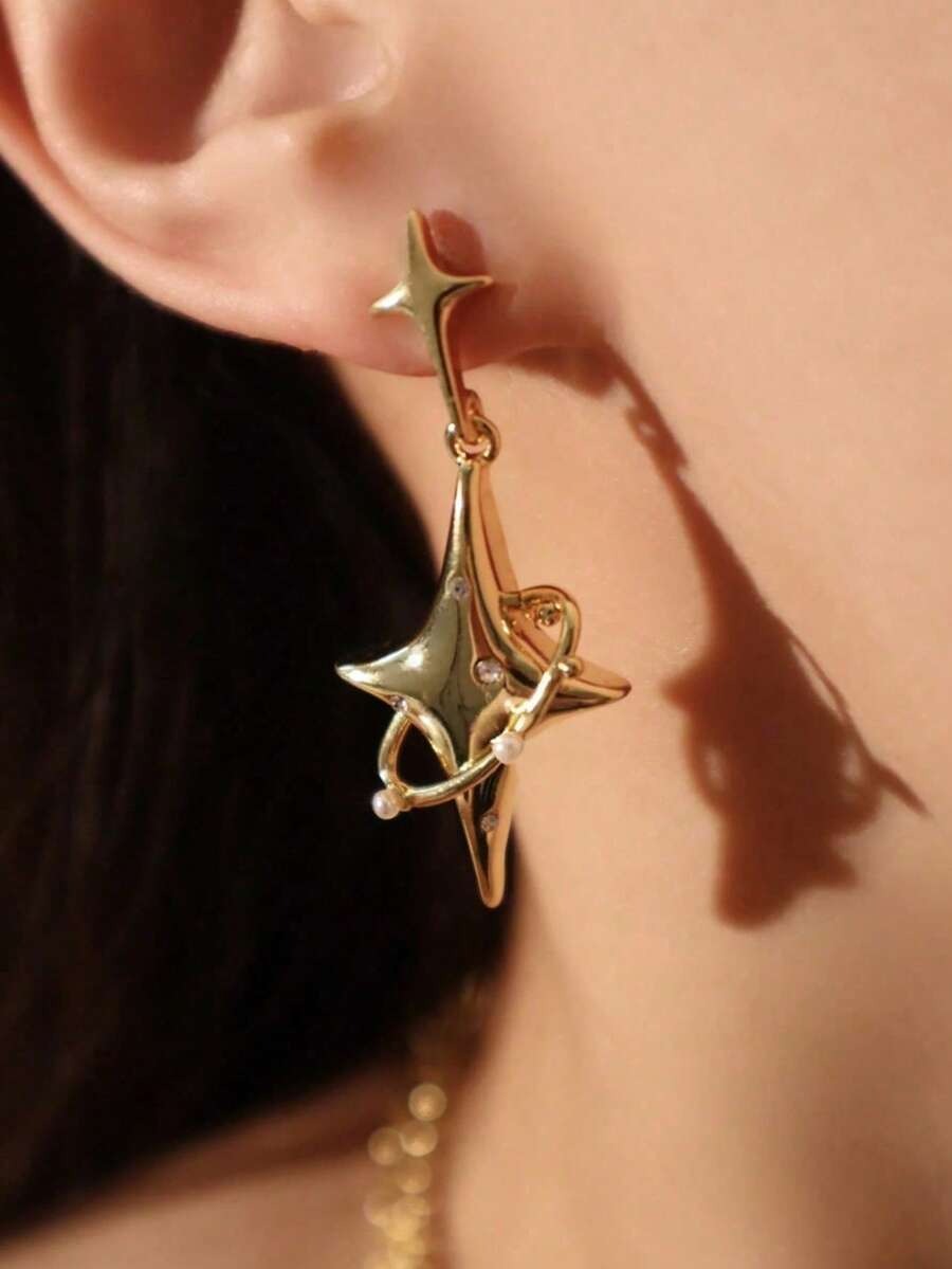 golden sparkle earrings