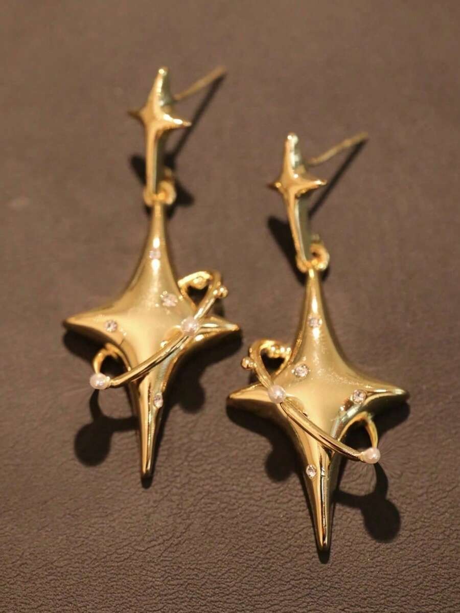 golden sparkle earrings