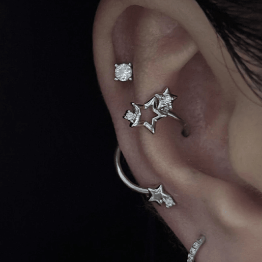 star spiral industrial stud