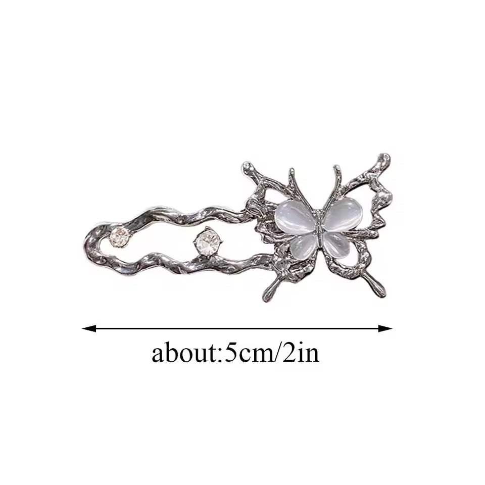 y2k butterfly hair pin