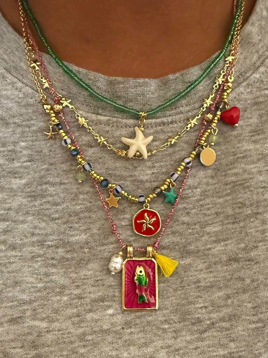 Reef Multilayer Necklace Set (4 pcs)