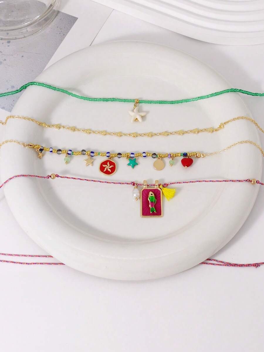 Reef Multilayer Necklace Set (4 pcs)
