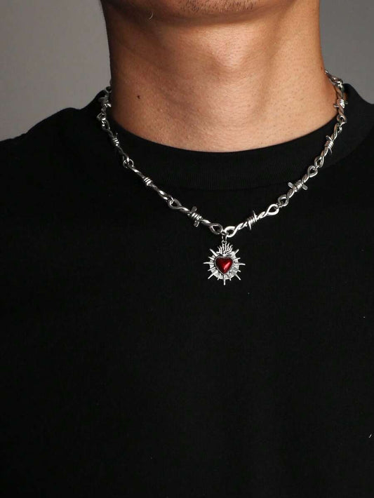 gothic heart necklace
