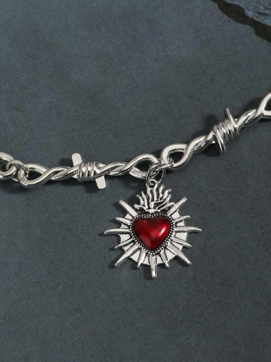gothic heart necklace
