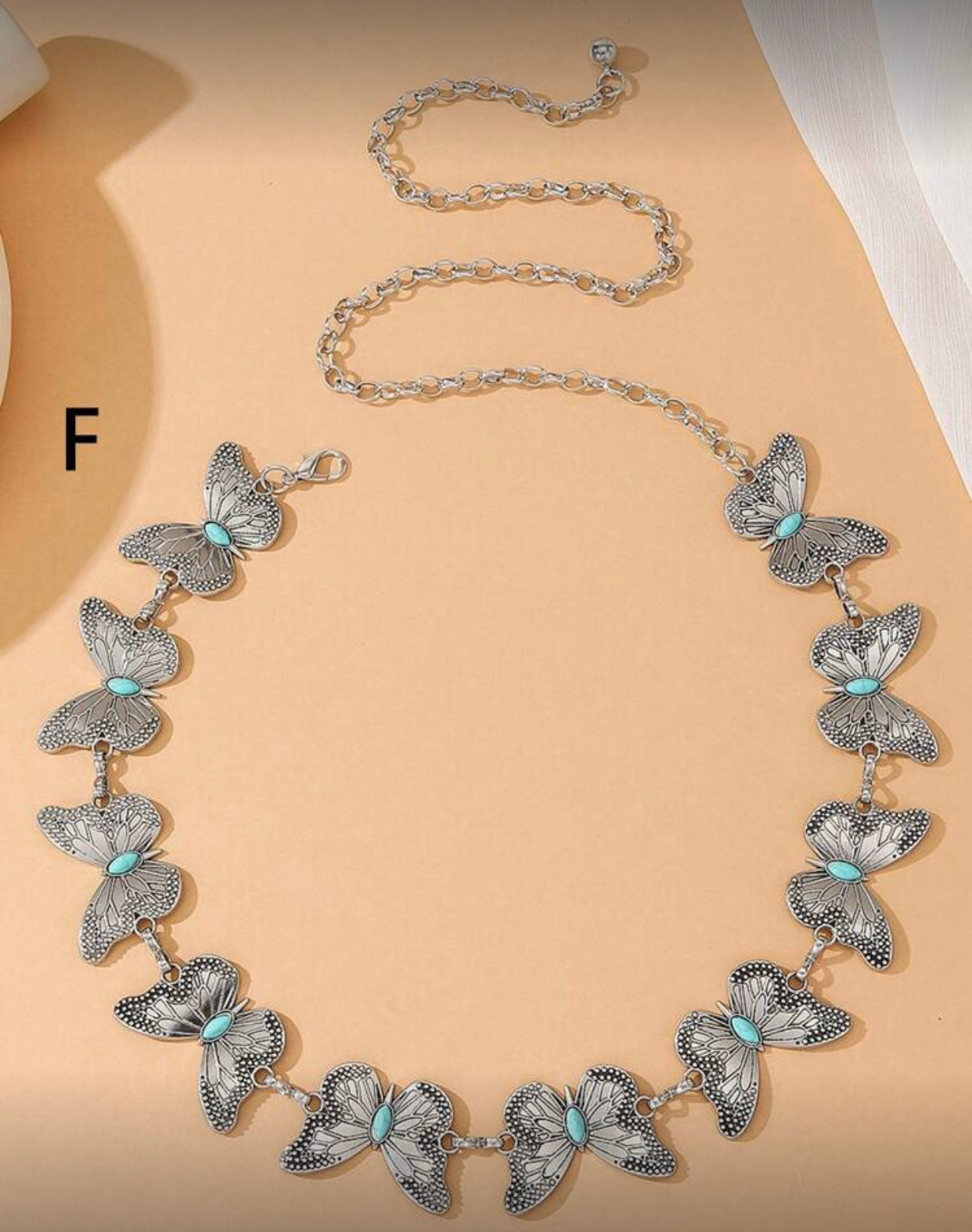 vintage silver waist chains/belts