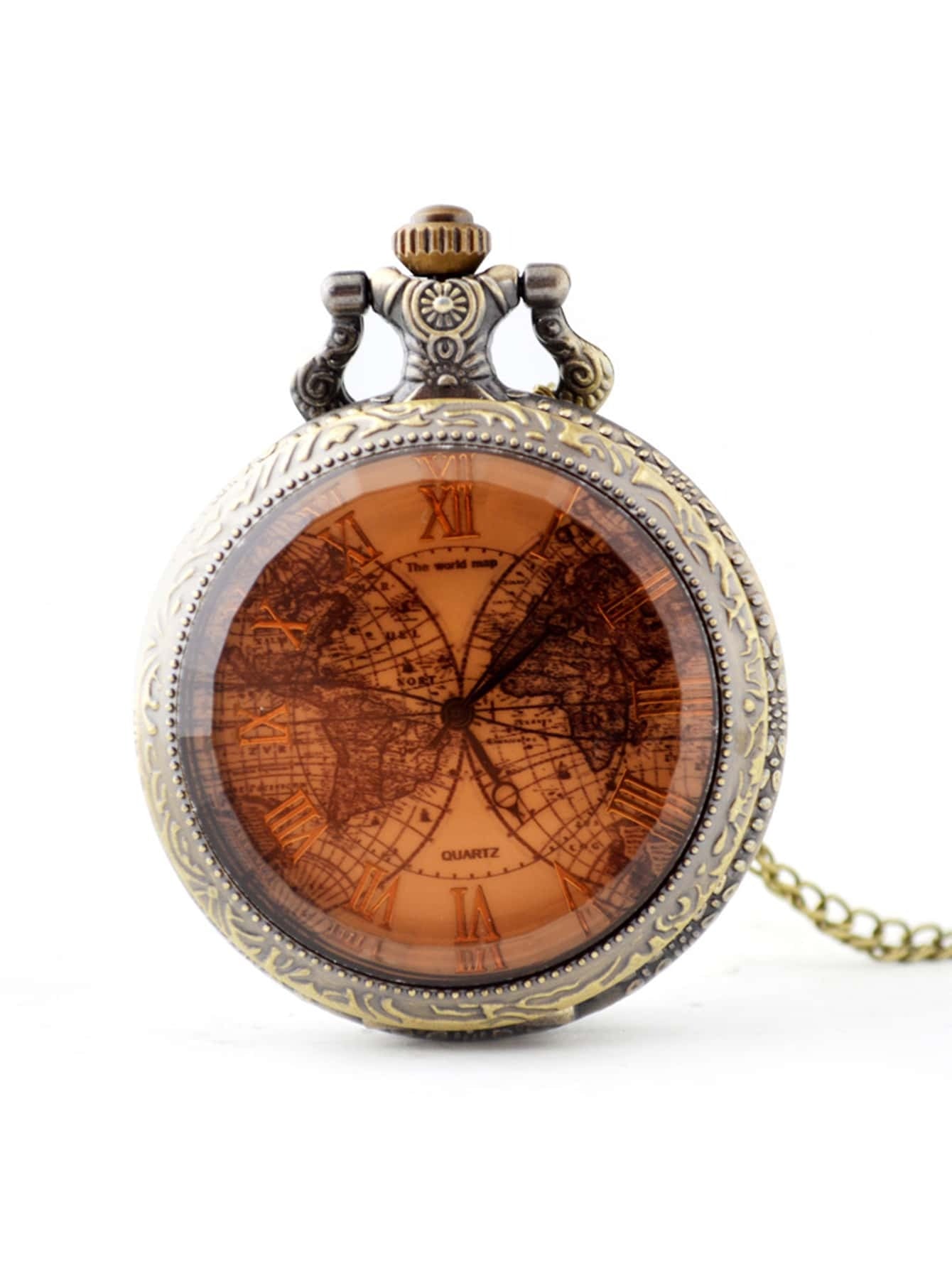 vintage quartz pocket watch