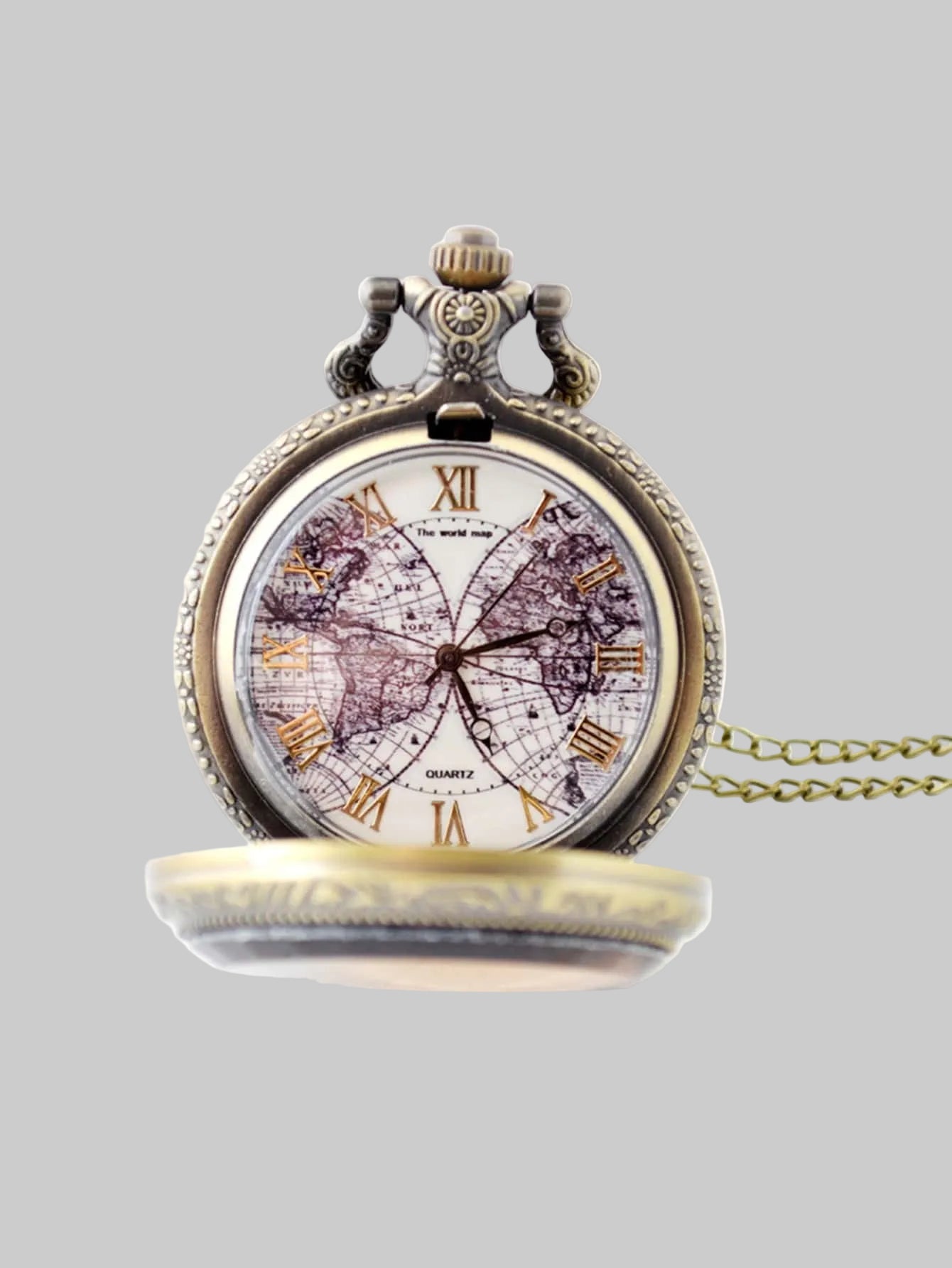 vintage quartz pocket watch