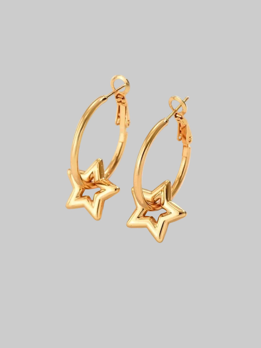 gold star hoop