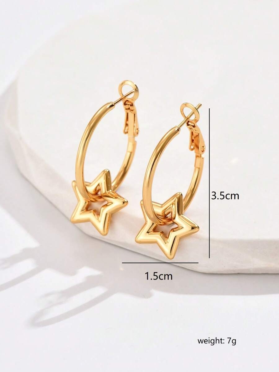 gold star hoop