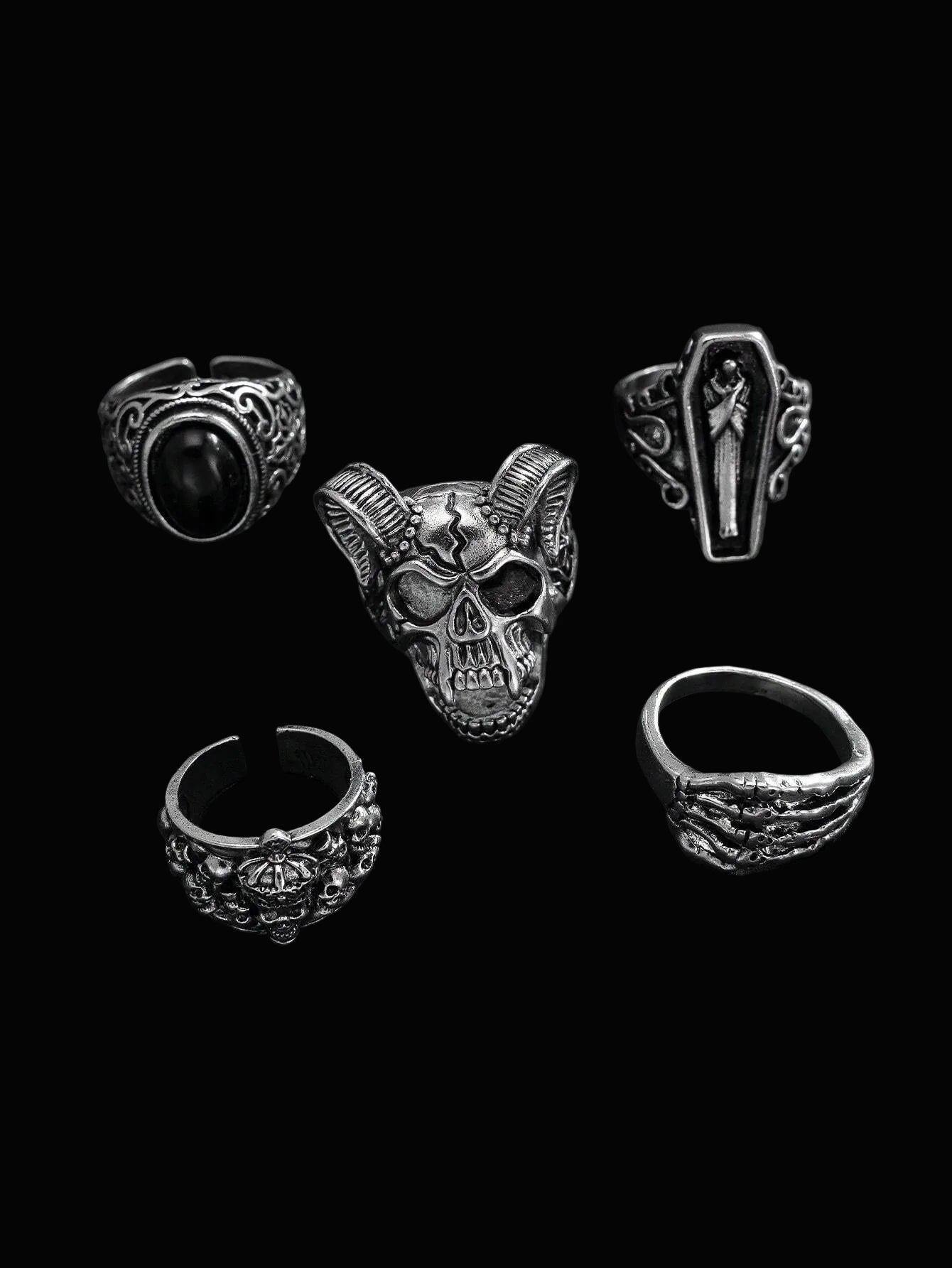 midnight occult ring set