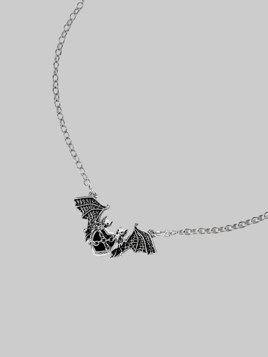gothic bat pendant