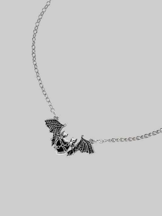 gothic bat pendant