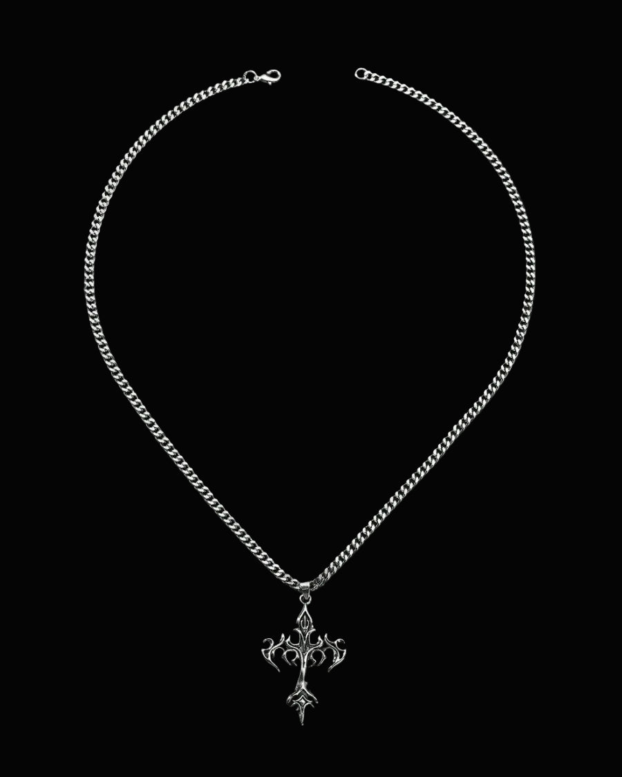 gothic tribal cross pendant