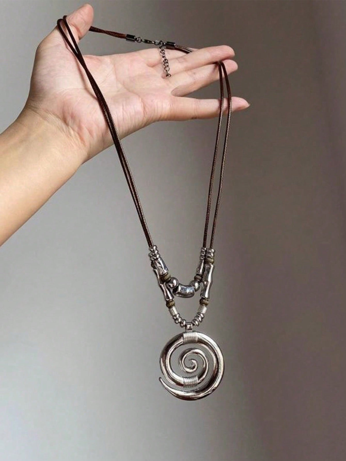 big swirl pendant