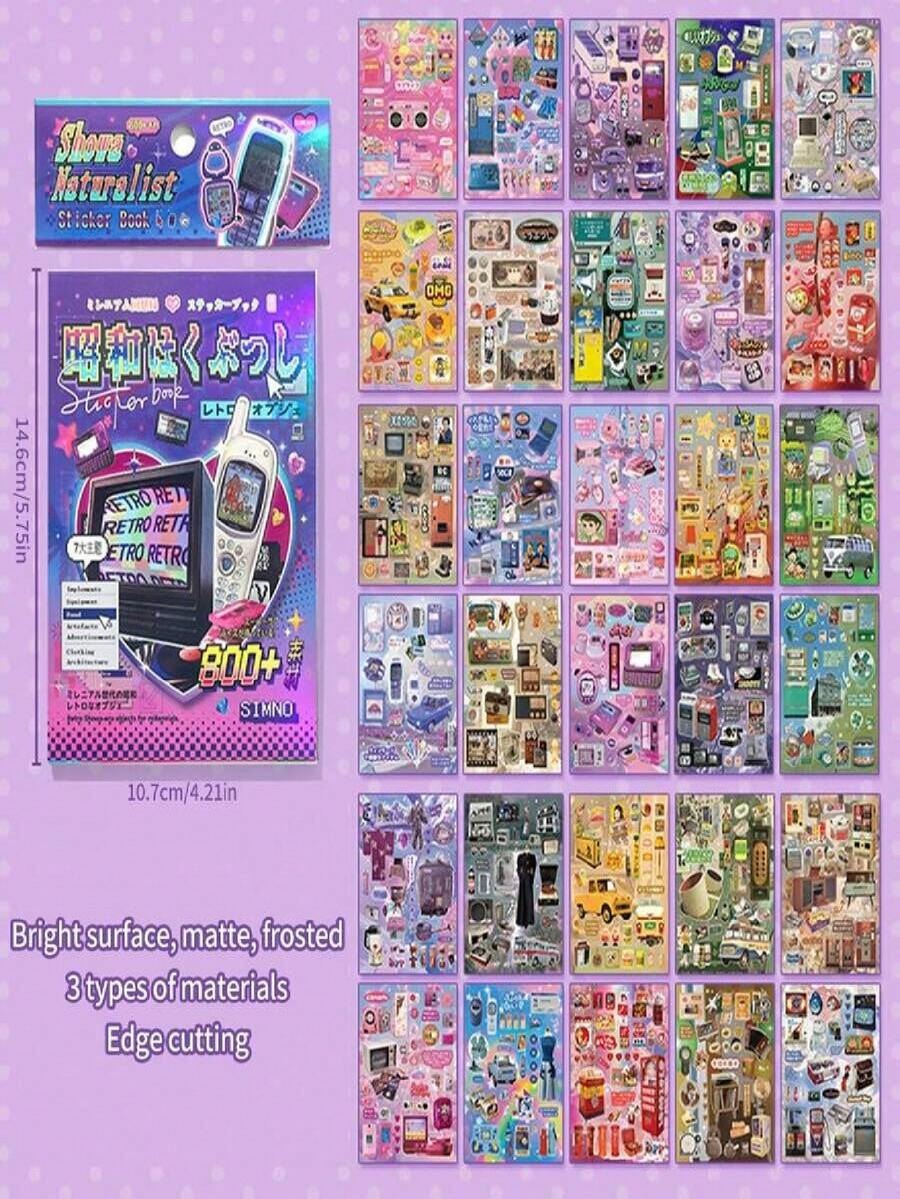 nostalgic sticker books (30 pages)