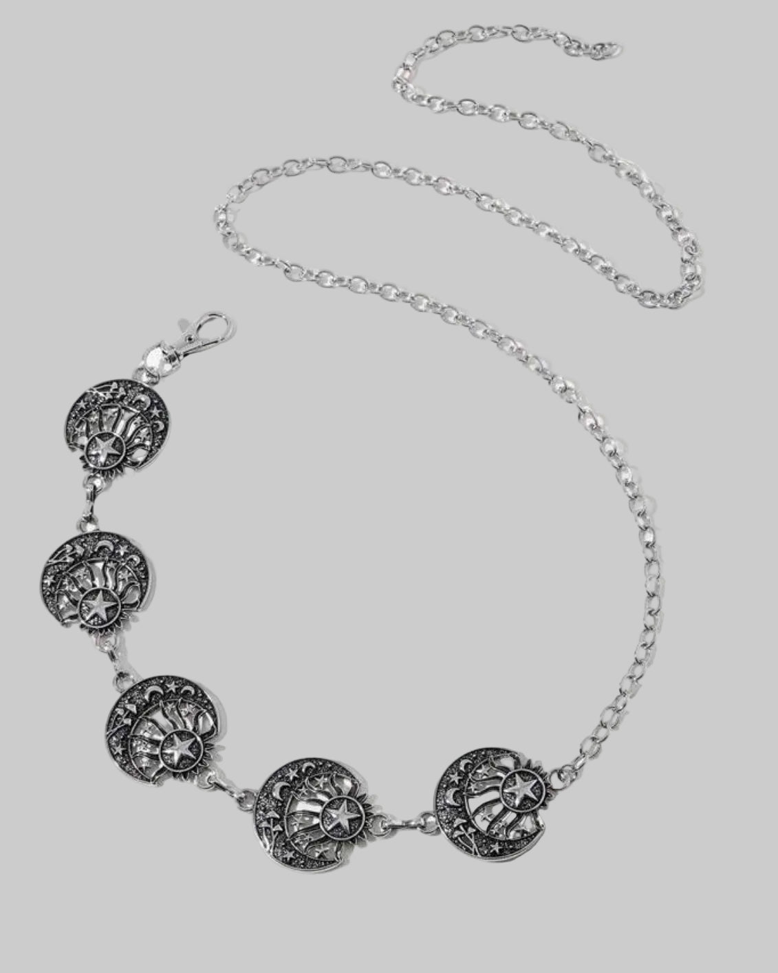 gothic moon waist chain