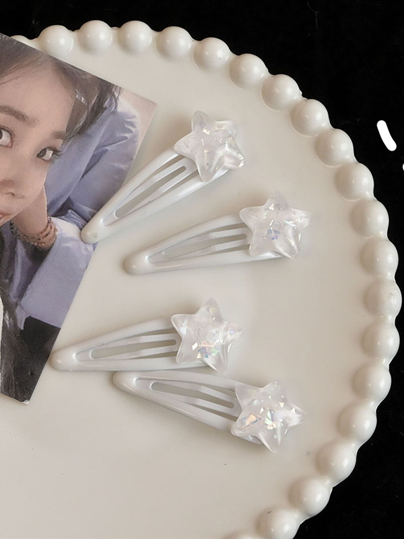waterdrop star hair pin