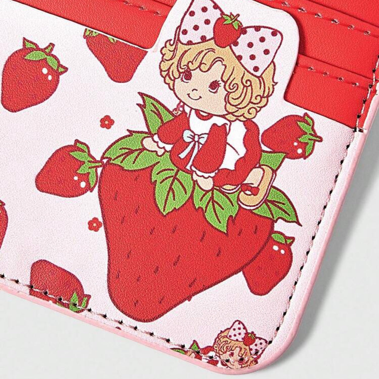 strawberry wallet | card holder