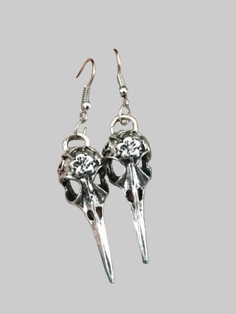 crow earrings