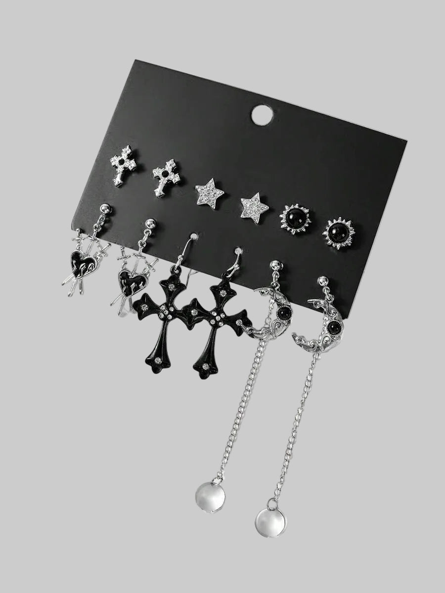 gothic earrings set