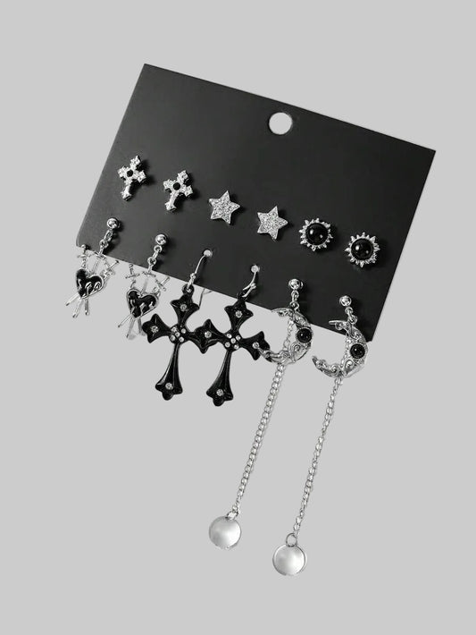 gothic earrings set