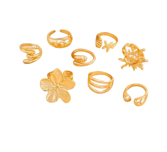 gold ring set