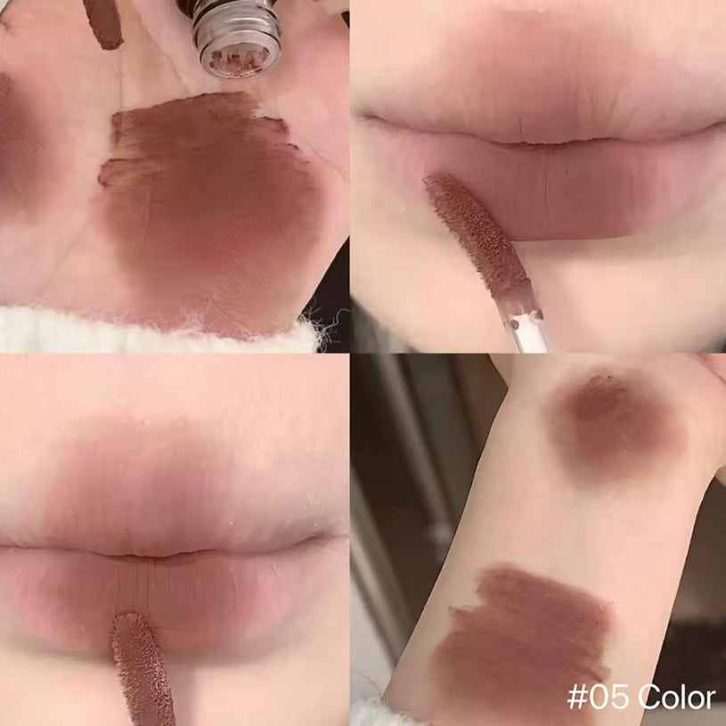velvet textured matte lip glaze