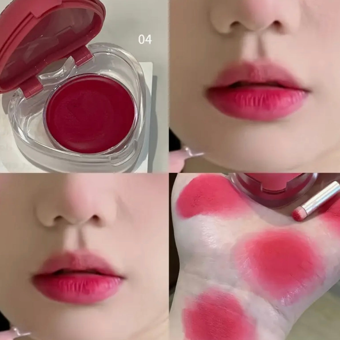 heart shaped lip muds