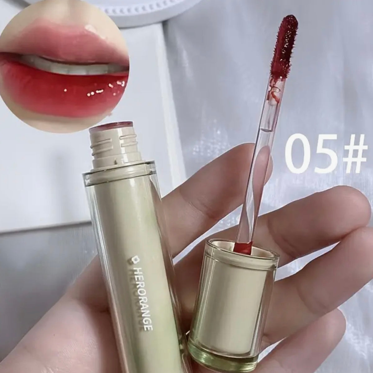 herorange lip glosses