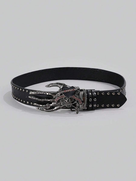 skull hand gothic devotion belt