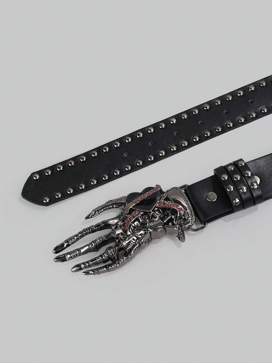 skull hand gothic devotion belt
