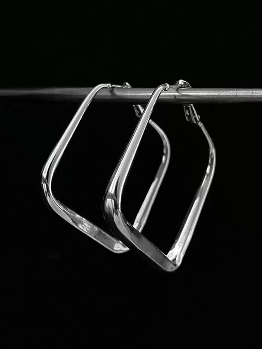 large silver hoops