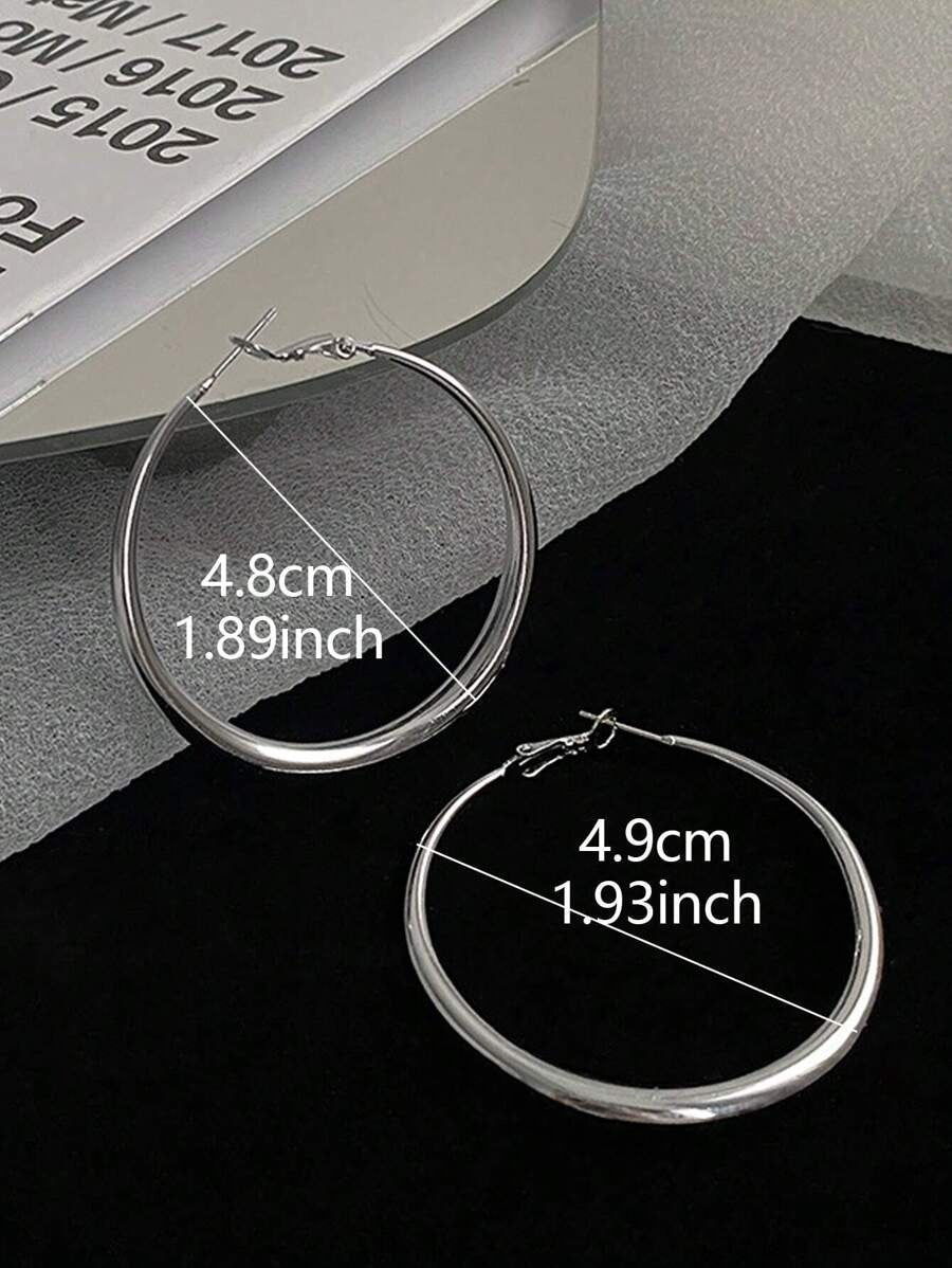 large silver hoops