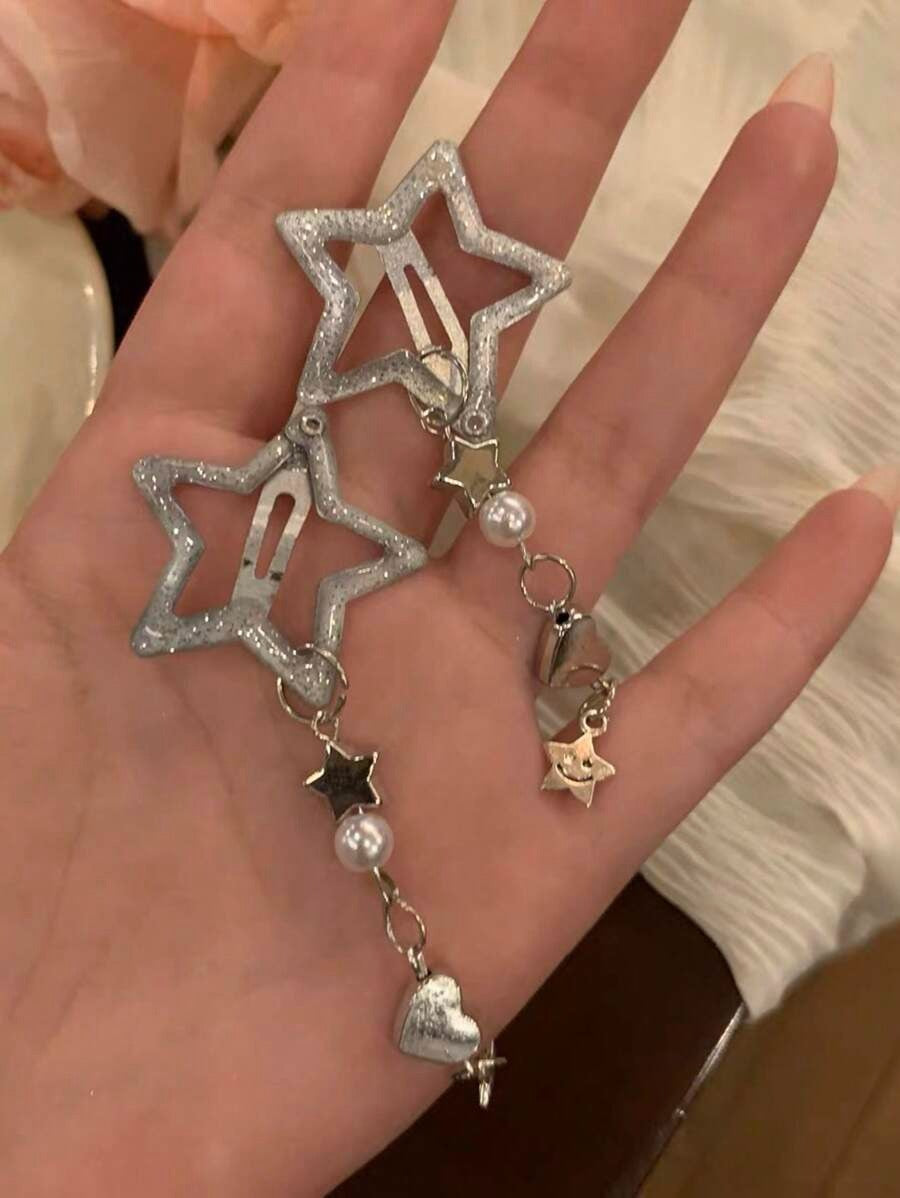 star tassel hair pin