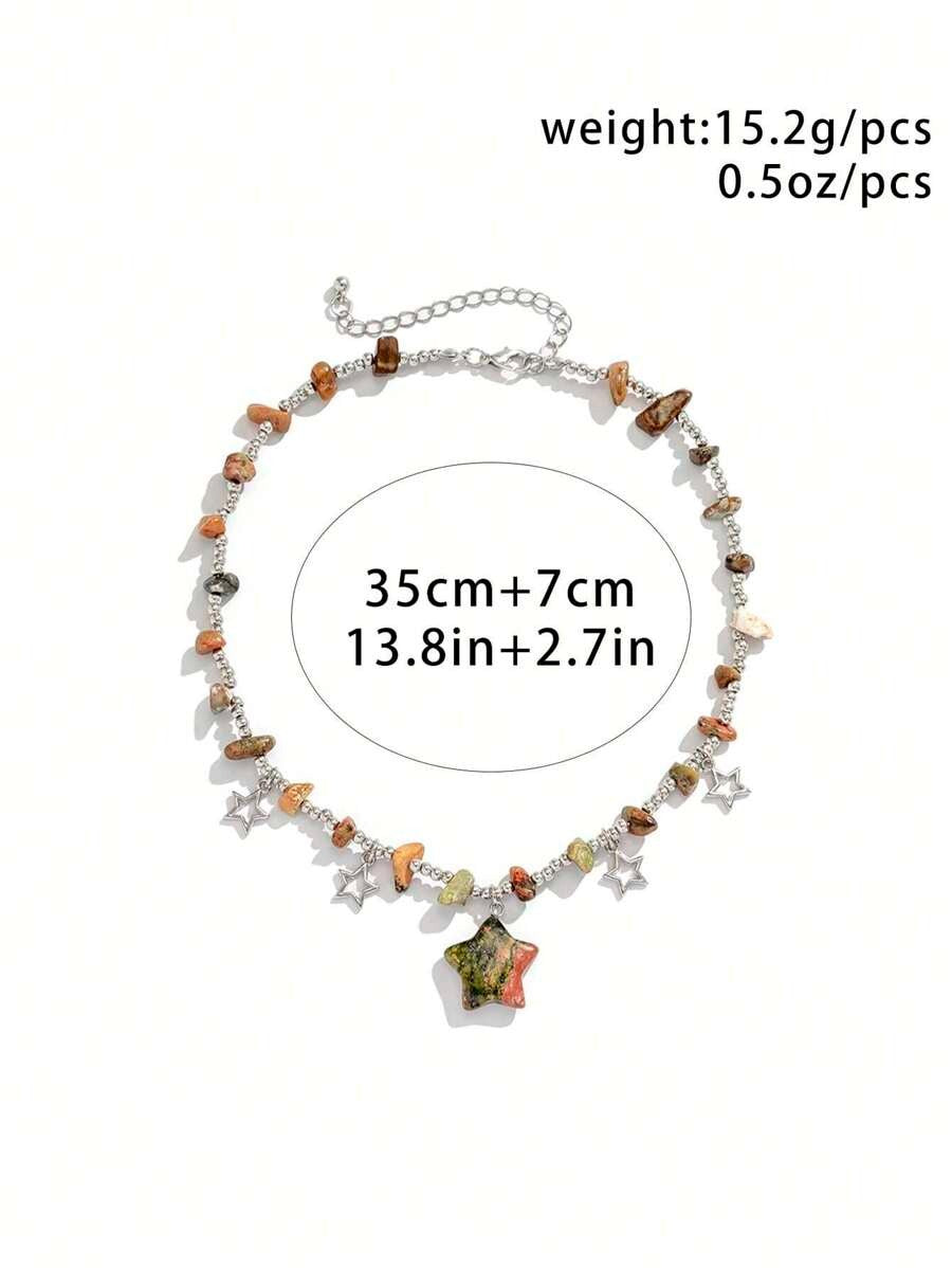 Beaded Stars Necklace