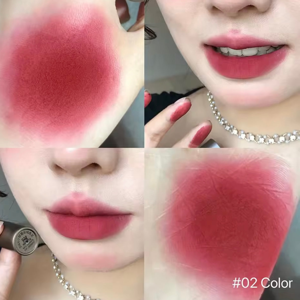 velvet textured matte lip glaze