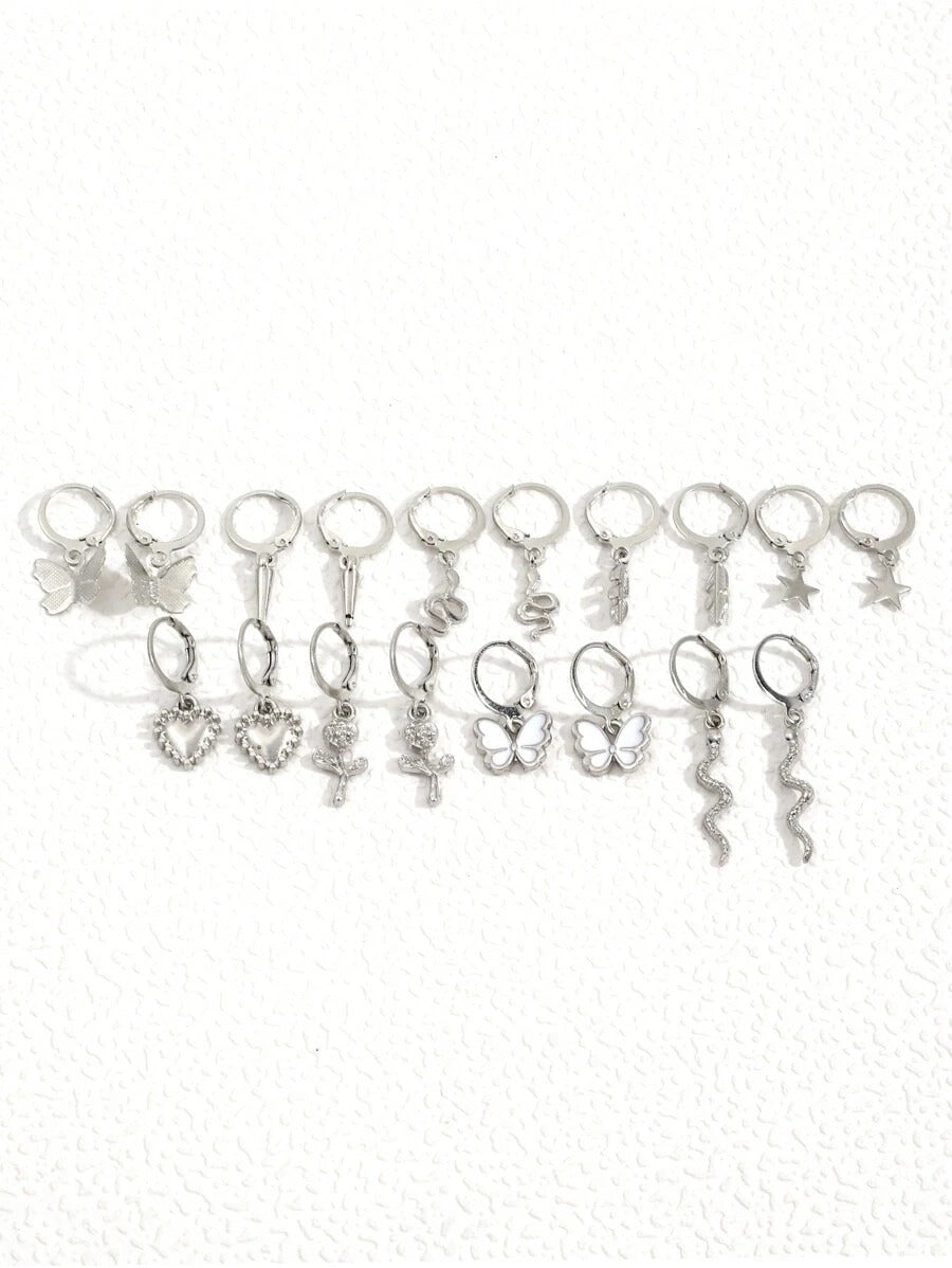 9 pair earrings set