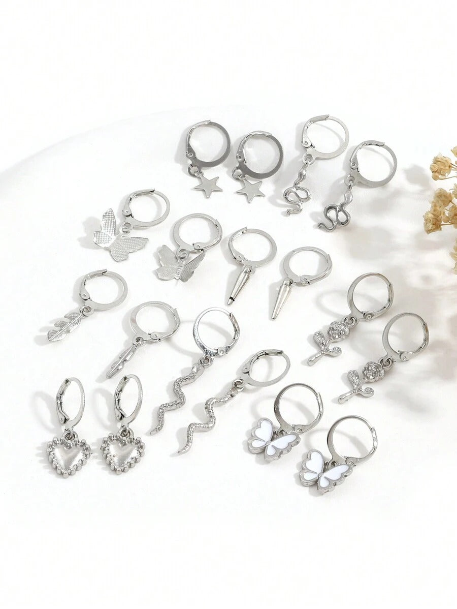 9 pair earrings set