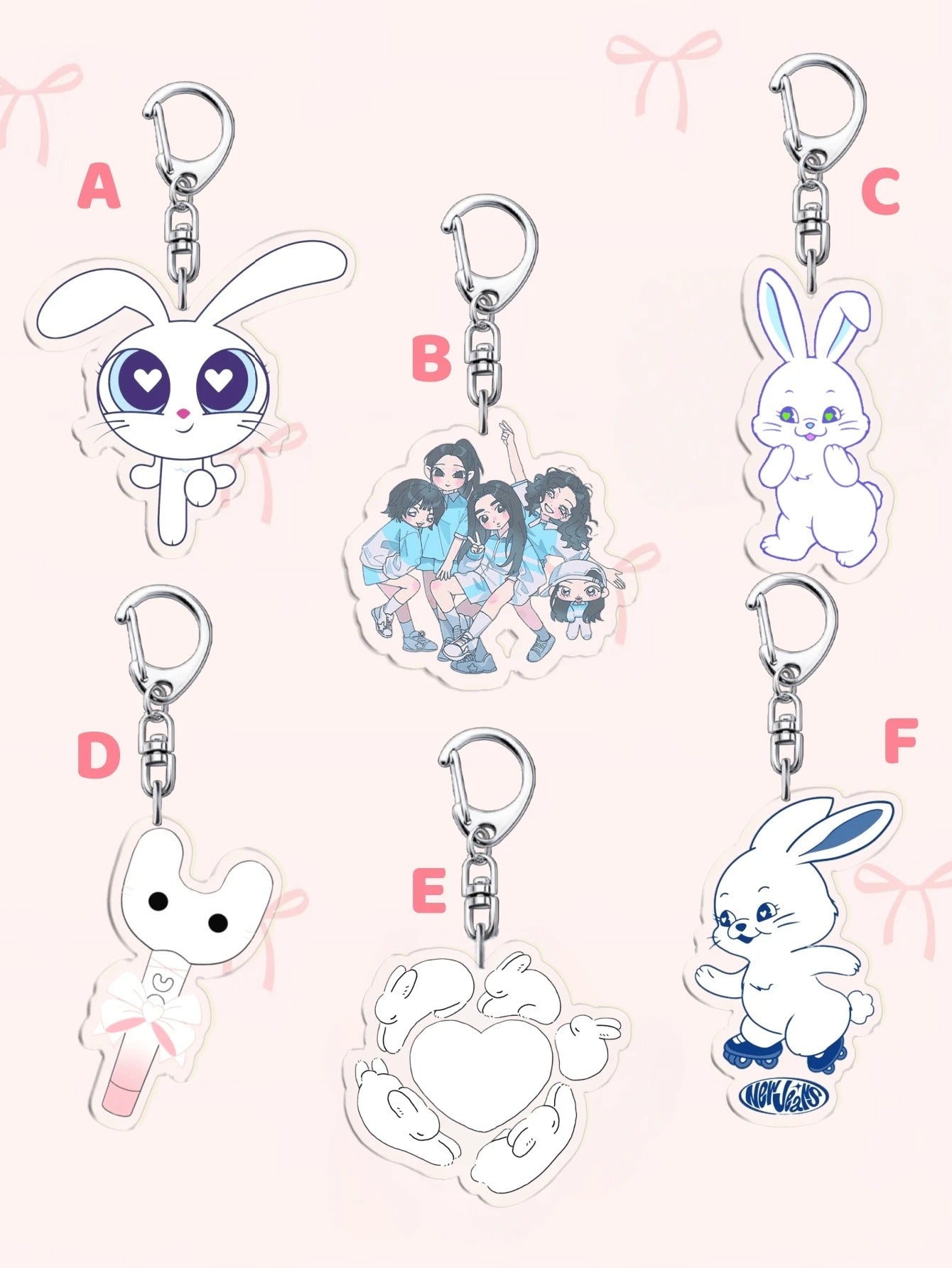 newjeans acrylic keychains