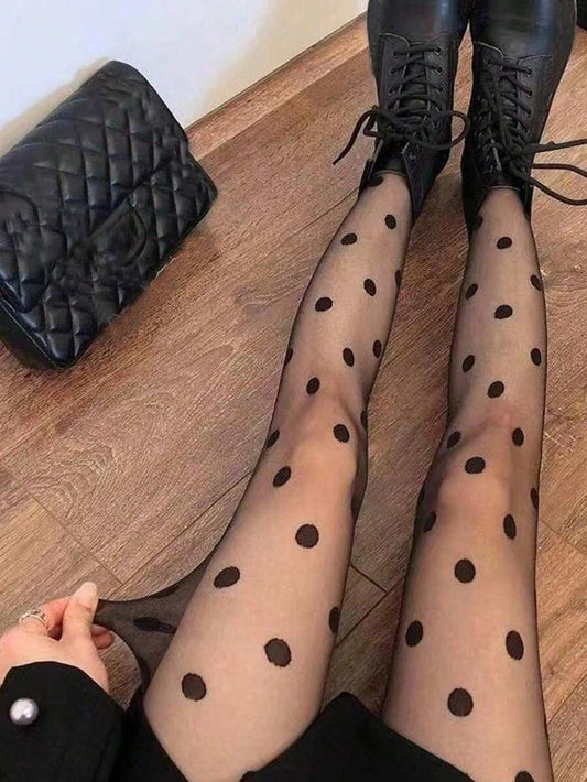 polka dots tights