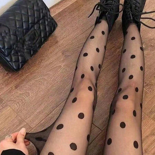 polka dots tights