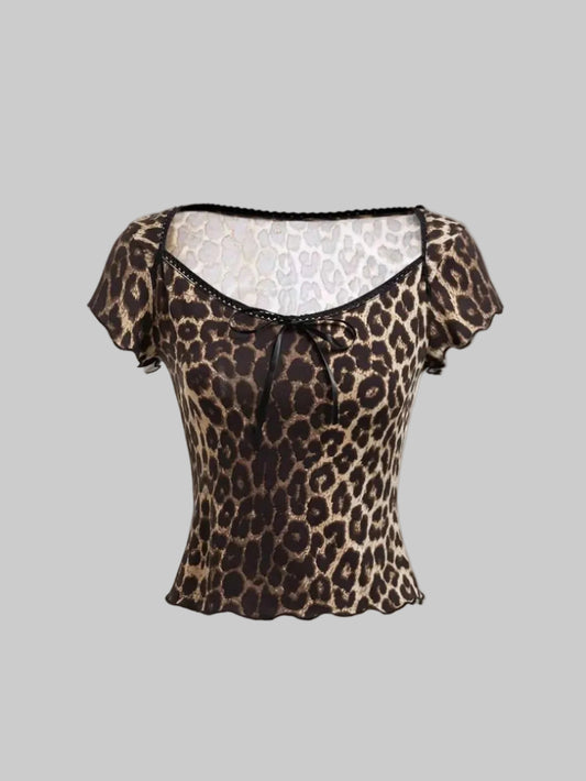 leopard print top