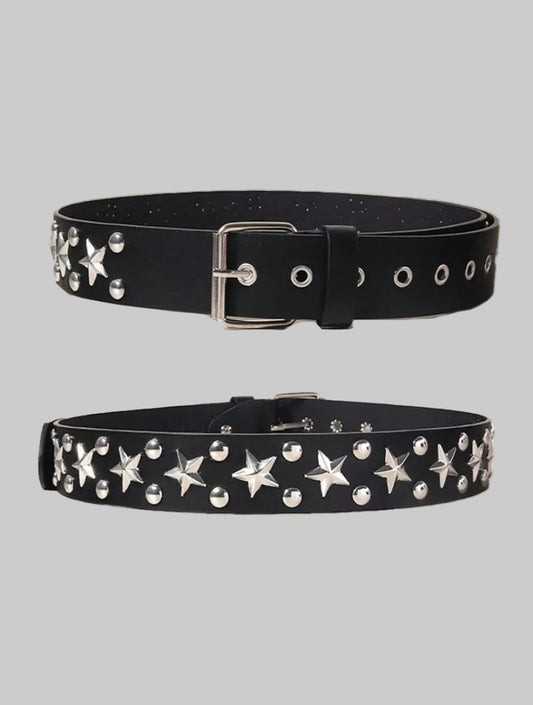 punk style star belt