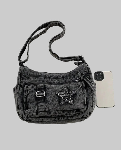 denim cargo bag