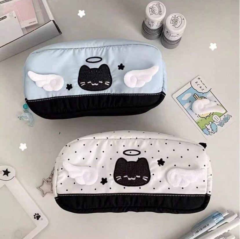 polka dot pencil case