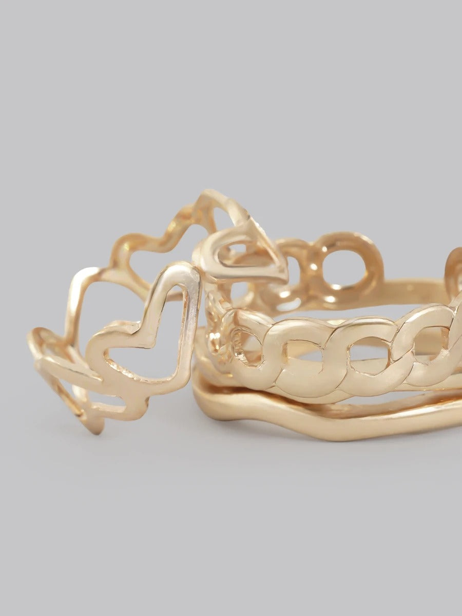 gold ring set
