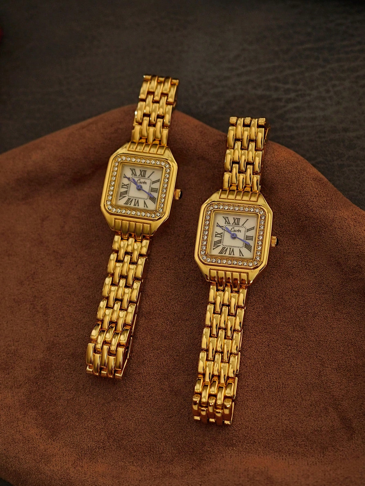 french style rhinestone watch