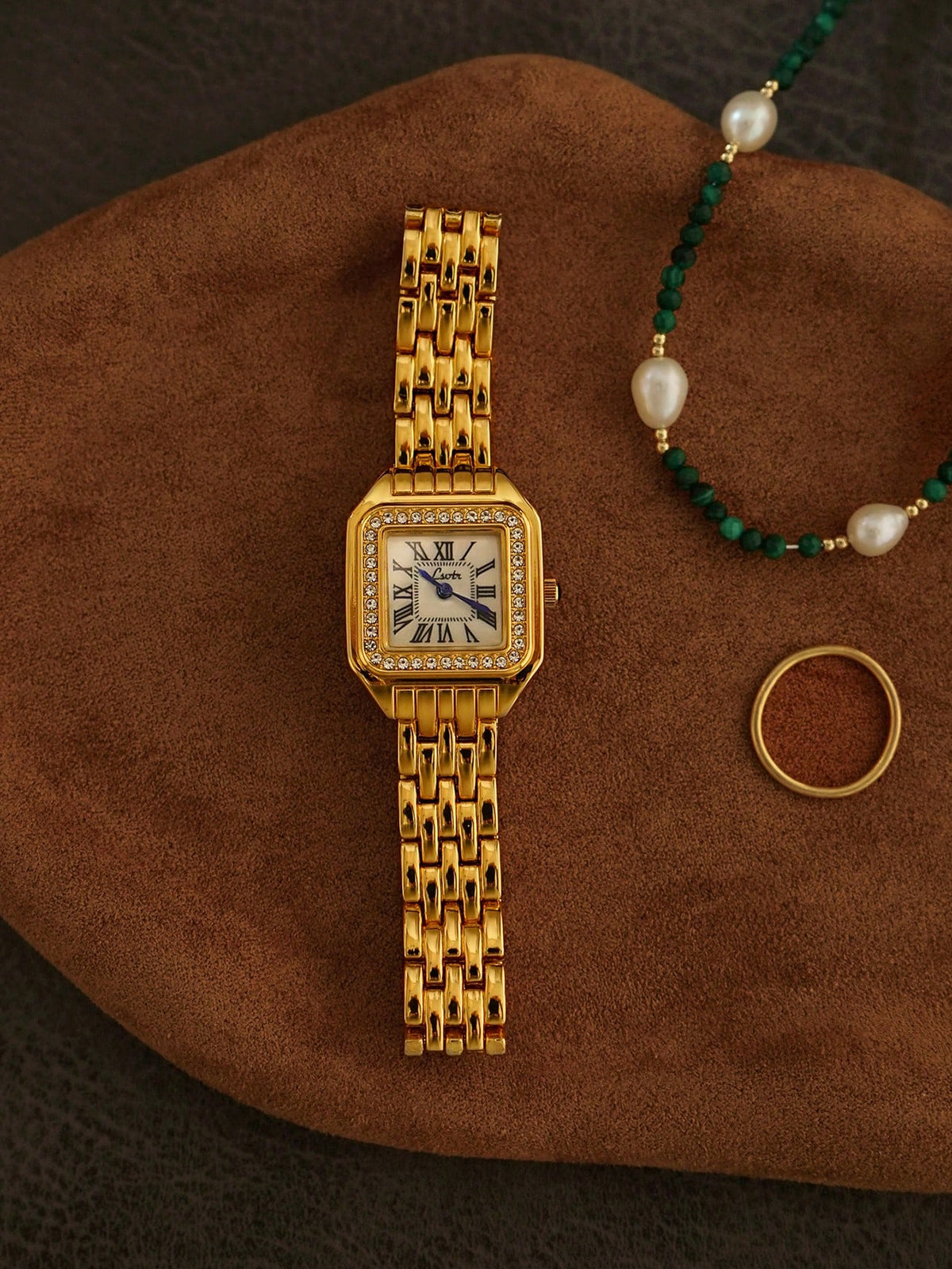 french style rhinestone watch