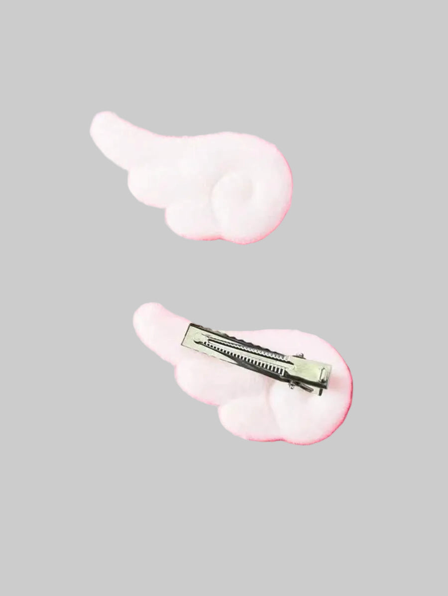 angel wings hair pin set